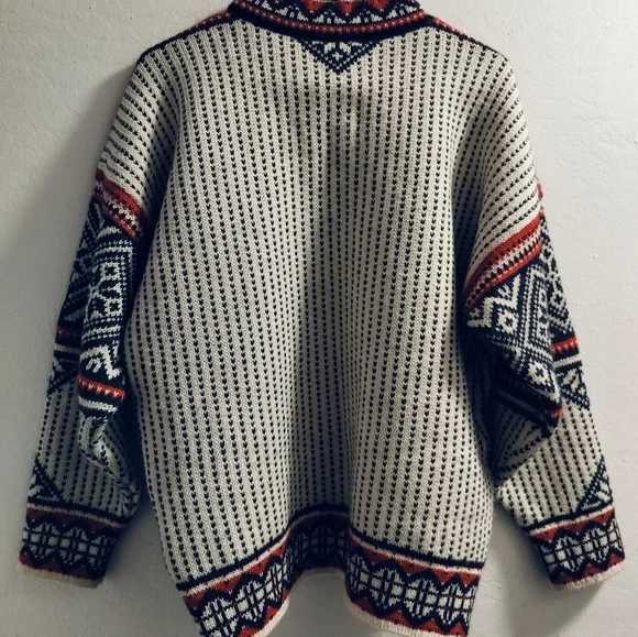 Vintage 90s Dale of Norway Wool sweater S Norwegian Men's Nordic sweater - Picture 7 of 9